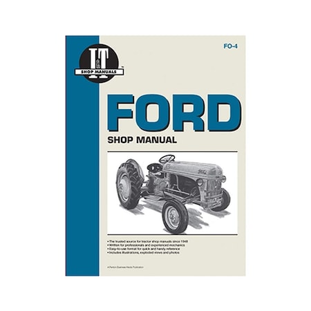 Shop Manual  Fits Ford  ITFO4  Replaces 8481404, FO4, FO4, SMFO4